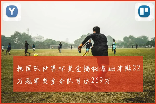 韩国队世界杯奖金揭秘基础津贴22万冠军奖金全队可达269万